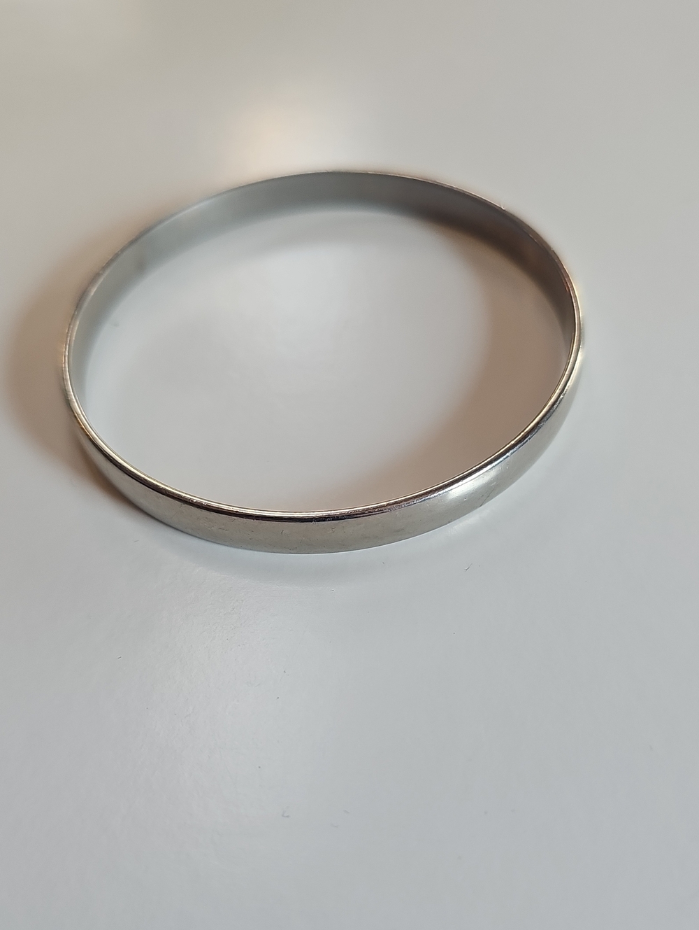 Silver Metal Bangle Bracelet